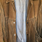 Russel Almost Famous VINTAGE LEATHER FRINGE Jacket Mens Unisex