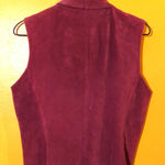 VINTAGE SUEDE LEATHER VEST Soft Suede Liz Claiborne