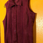 VINTAGE SUEDE LEATHER VEST Soft Suede Liz Claiborne