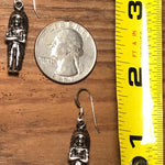 NATIVE SILVER EARRING Chief Navajo Handmade Sterling Native American