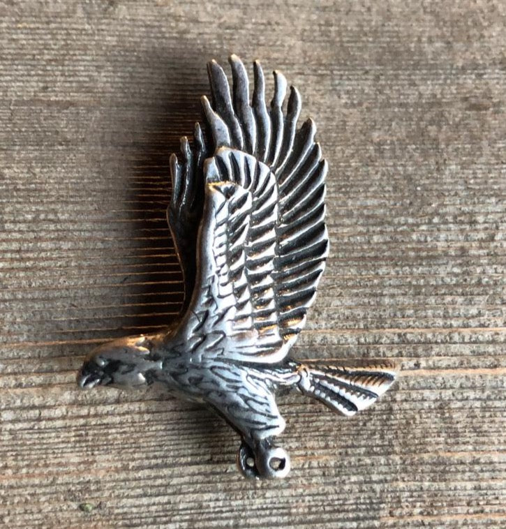 SILVER EAGLE PENDANT Sterling Eagle Unisex Mens Native American