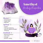 AMETHYST CRYSTAL GEODE Dark Purple Medium Size