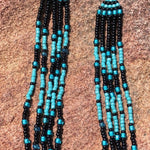 HAND BEADED EARRINGS Made on Navajo Reservation by Tina Native American Made