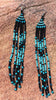 HAND BEADED EARRINGS Made on Navajo Reservation by Tina Native American Made