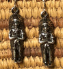 NATIVE SILVER EARRING Chief Navajo Handmade Sterling Native American