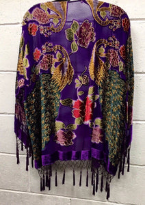 Beaded Fringe Kimono One Size Fits All