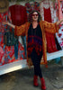 Fringe Velvet Kimono One Size Fits All