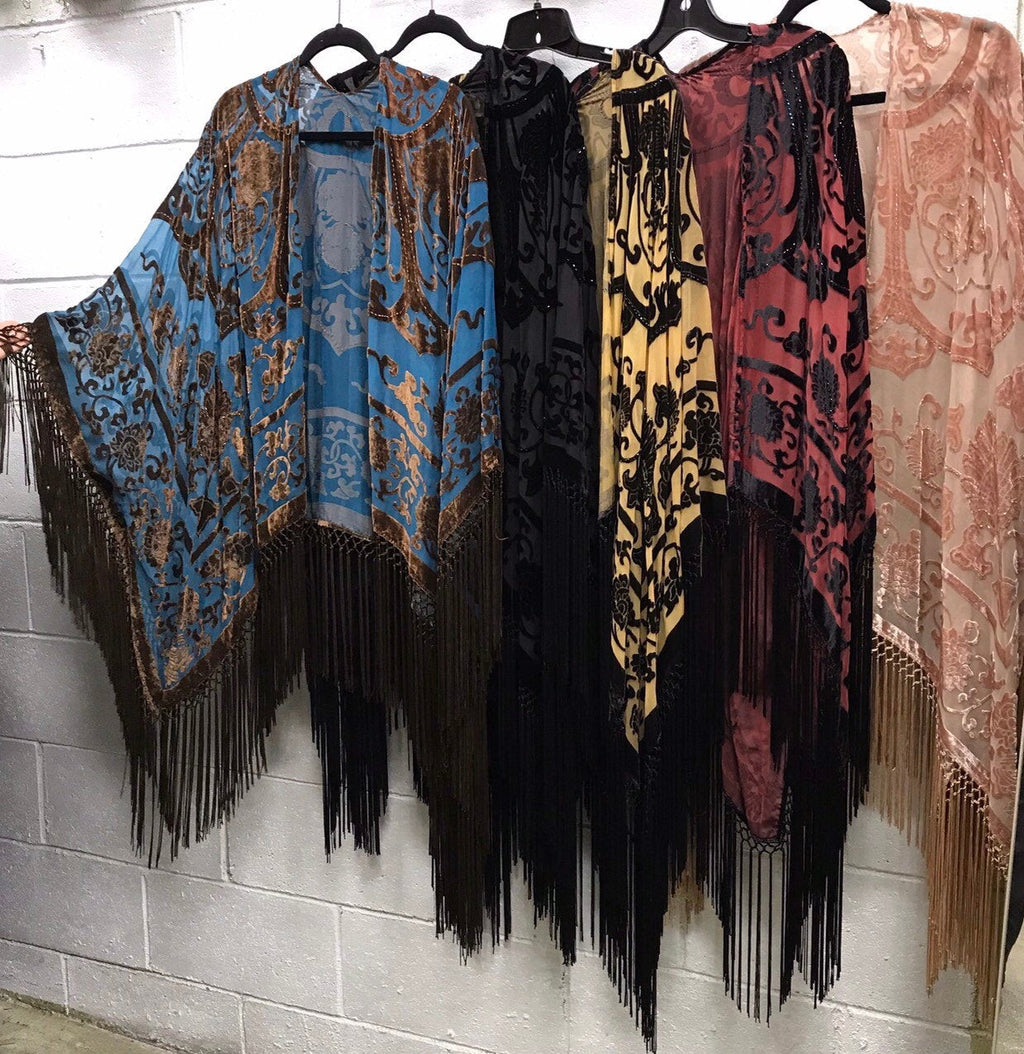 Handmade Velvet Kimono One Size Fits All Plus