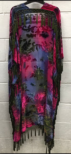 Tie Dye Kimono One Size Plus Size