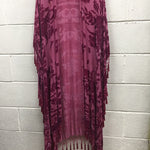 Silk Sheer Kimono One Size Plus Size