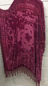 Silk Sheer Kimono One Size Plus Size