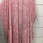 Silk Sheer Kimono One Size Plus Size