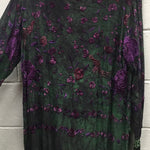 Embroidered Silk Kimono One Size Fits All