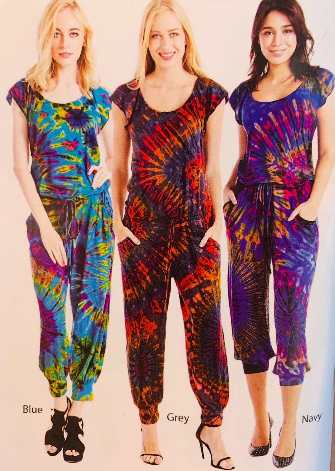 Tie Dye Jumpsuit One Size Fits All