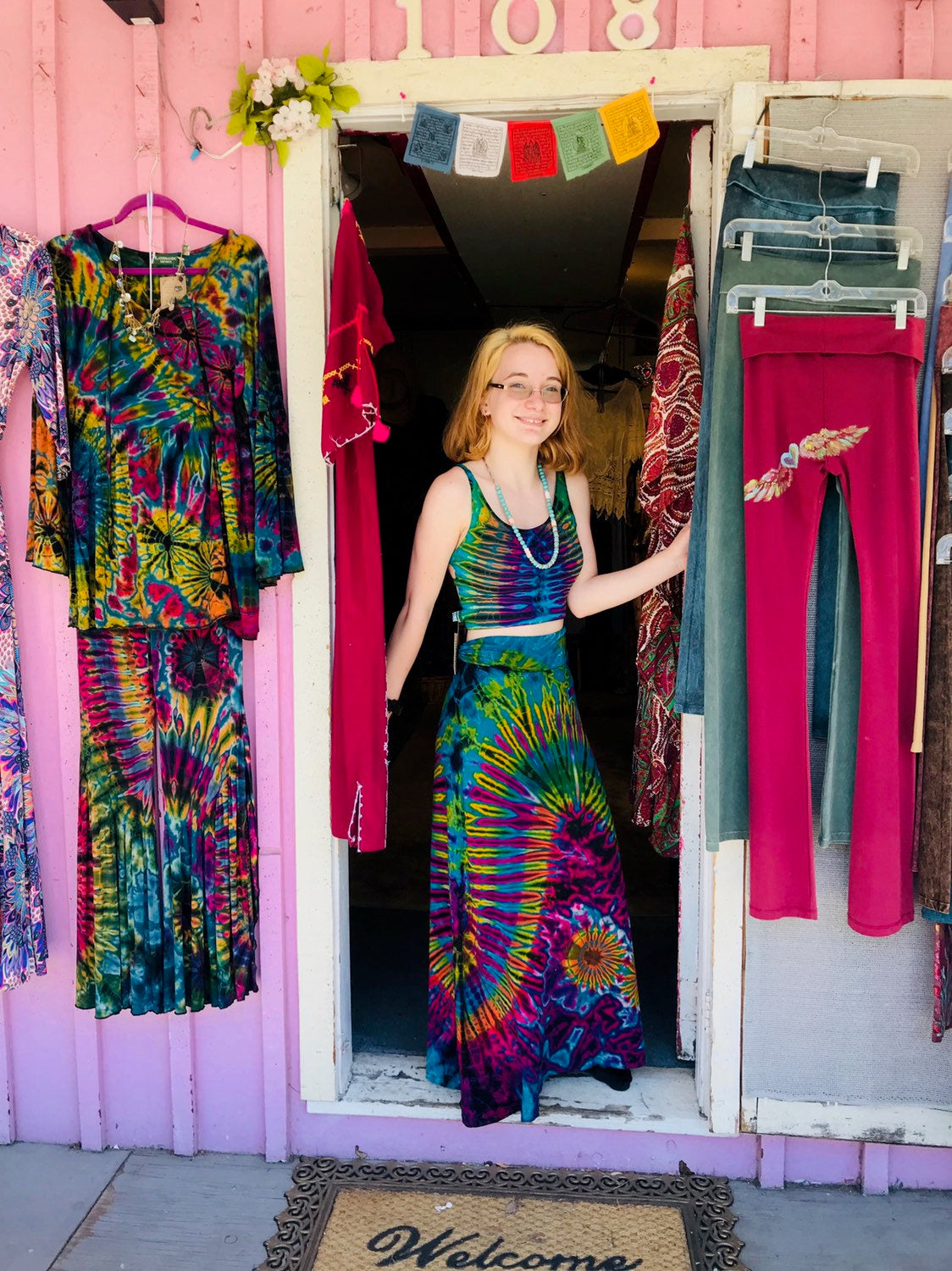 Tie dye shop skirt shopping