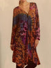 ONE SIZE TIE Dye Hippie Boho Tunic Fun Front Wear As a Dress