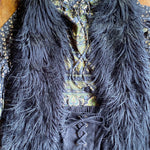 70s Faux Vest Fab in Black