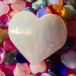 SELENITE CRYSTAL HEARTS  Large Crystal Heart